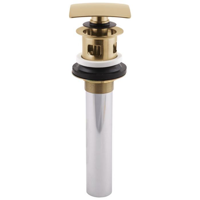 Delta 72175 Square Push Pop-Up with Overflow, champagne bronze