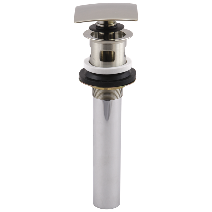 Delta 72175 Square Push Pop-Up with Overflow, polished nickel