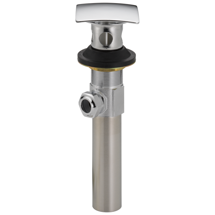 Delta 72177 Square Metal Pop-Up with Overflow, chrome