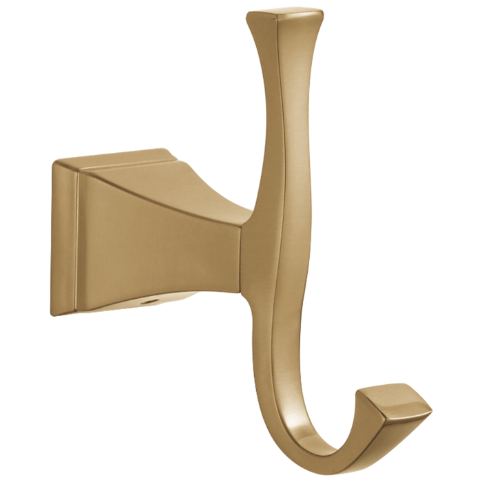 Delta Dryden 75135 Double Robe Hook, champagne bronze