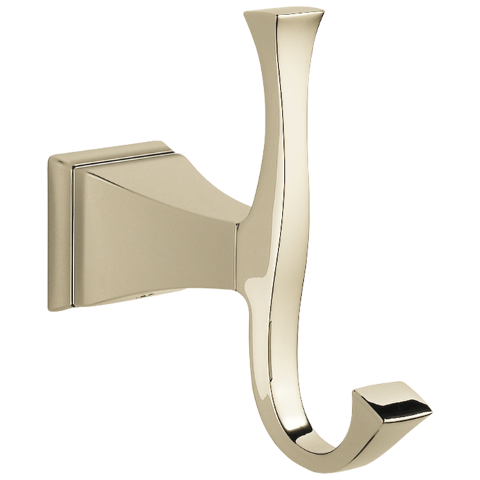 Delta Dryden 75135 Double Robe Hook, polished nickel