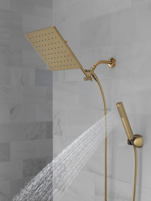 Delta Universal Showering Components 75527 10 inch Raincan Shower Head & Hand Held Combo with Adjustable Extension Arm