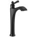Delta Dorval™: Single Handle Vessel Bathroom Faucet - Less Handle, matte black