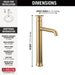 Delta Trinsic 758 Single Handle Vessel Bathroom Faucet, champagne bronze - view 2