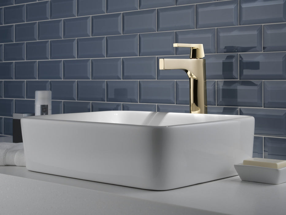 Delta Zura 774 Single Handle Vessel Bathroom Faucet, polished nickel - view 2