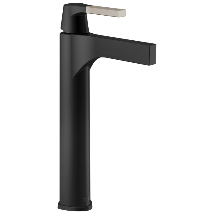 Delta Zura 774 Single Handle Vessel Bathroom Faucet, stainless matte black