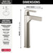 Delta Zura 774 Single Handle Vessel Bathroom Faucet, stainless - view 2