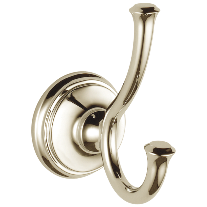 Delta Cassidy 79735 Double Robe Hook, polished nickel