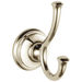 Delta Cassidy 79735 Double Robe Hook, polished nickel