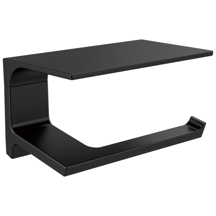 Delta Pivotal 79956 Tissue Holder with Shelf, matte black