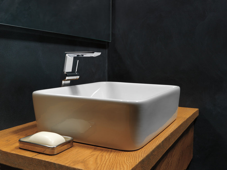 Delta Pivotal 799 Single Handle Vessel Bathroom Faucet, lumicoat chrome - view 2