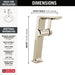 Delta Pivotal 799 Single Handle Vessel Bathroom Faucet, lumicoat polished nickel - view 4