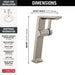 Delta Pivotal 799 Single Handle Vessel Bathroom Faucet, lumicoat stainless - view 4