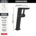 Delta Pivotal 799 Single Handle Vessel Bathroom Faucet, matte black - view 4
