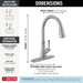 Delta Westville: Single Handle Pull-Down Kitchen Faucet, arctic stainless - view 4
