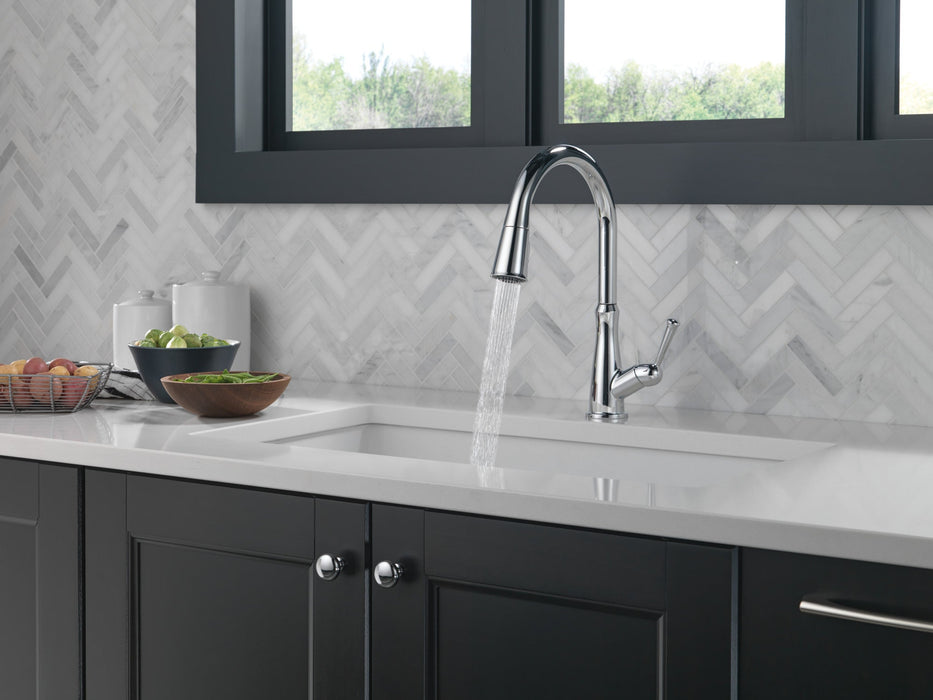 Delta Westville: Single Handle Pull-Down Kitchen Faucet, chrome - view 3