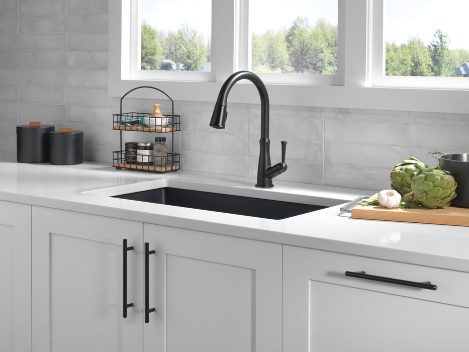 Delta Westville: Single Handle Pull-Down Kitchen Faucet, matte black - view 5