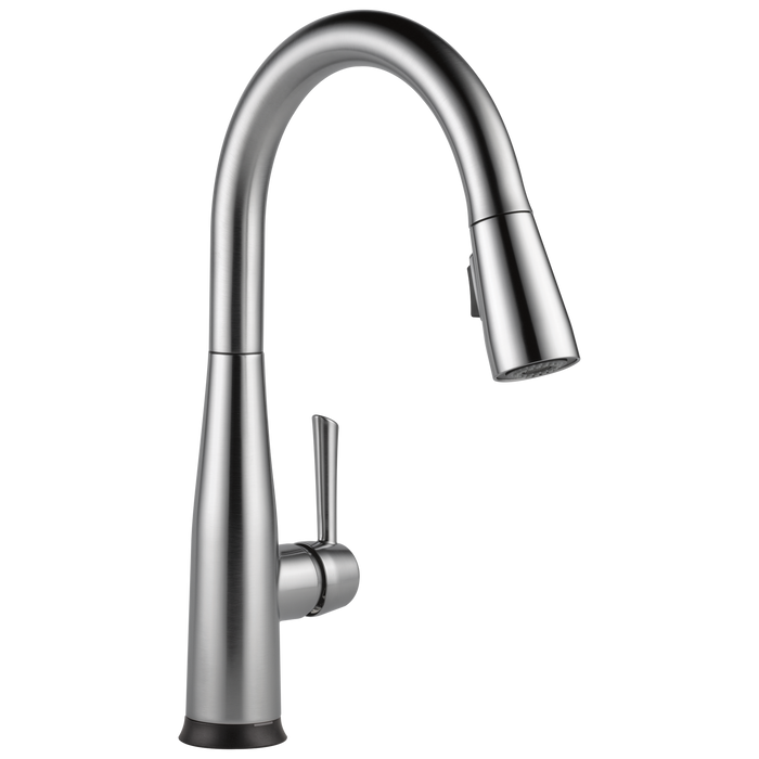 Delta Essa 9113TV VoiceIQ Single Handle Pull-Down Faucet with TouchTouch 2O Technology, arctic stainless