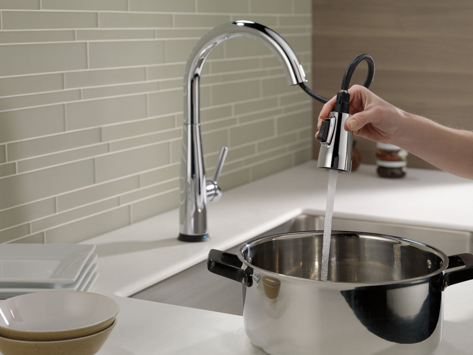 Delta Essa 9113TV VoiceIQ Single Handle Pull-Down Faucet with TouchTouch 2O Technology, chrome - view 5
