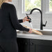 Delta Essa 9113TV VoiceIQ Single Handle Pull-Down Faucet with TouchTouch 2O Technology, matte black - view 4