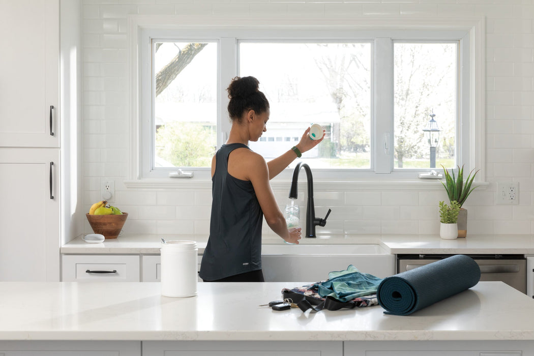 Delta Essa 9113TV VoiceIQ Single Handle Pull-Down Faucet with TouchTouch 2O Technology, matte black - view 5