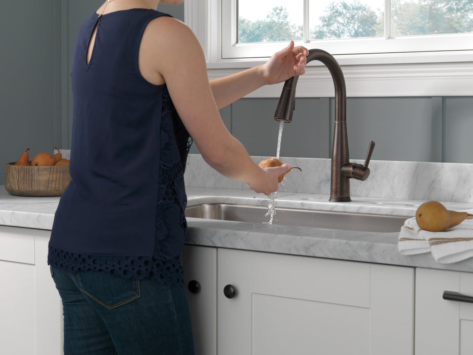 Delta Essa 9113TV VoiceIQ Single Handle Pull-Down Faucet with TouchTouch 2O Technology, venetian bronze - view 3