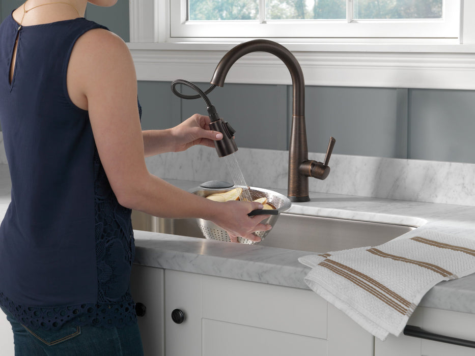 Delta Essa 9113TV VoiceIQ Single Handle Pull-Down Faucet with TouchTouch 2O Technology, venetian bronze - view 4