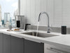 Delta Trinsic 9159TV VoiceIQ Single-Handle Pull-Down Kitchen Faucet with TouchTouch 2O Technology, arctic stainless - view 4