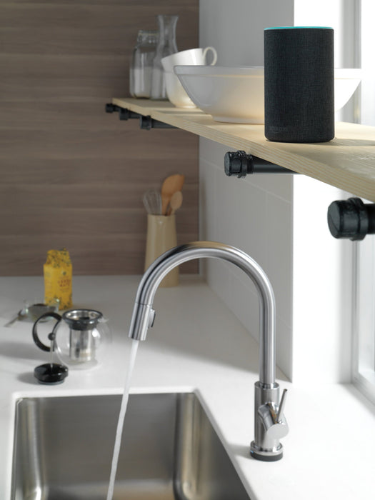 Delta Trinsic 9159TV VoiceIQ Single-Handle Pull-Down Kitchen Faucet with TouchTouch 2O Technology, arctic stainless - view 5