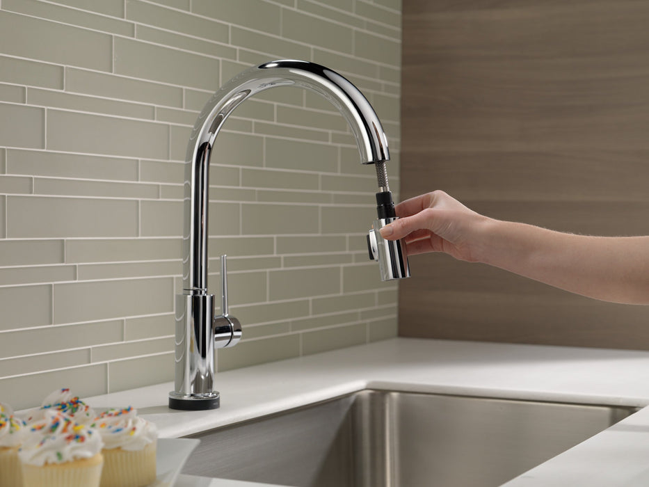 Delta Trinsic 9159TV VoiceIQ Single-Handle Pull-Down Kitchen Faucet with TouchTouch 2O Technology, chrome - view 2