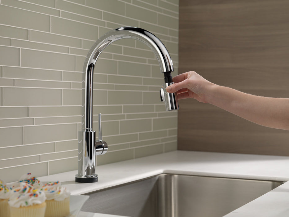 Delta Trinsic 9159TV VoiceIQ Single-Handle Pull-Down Kitchen Faucet with TouchTouch 2O Technology, chrome - view 3
