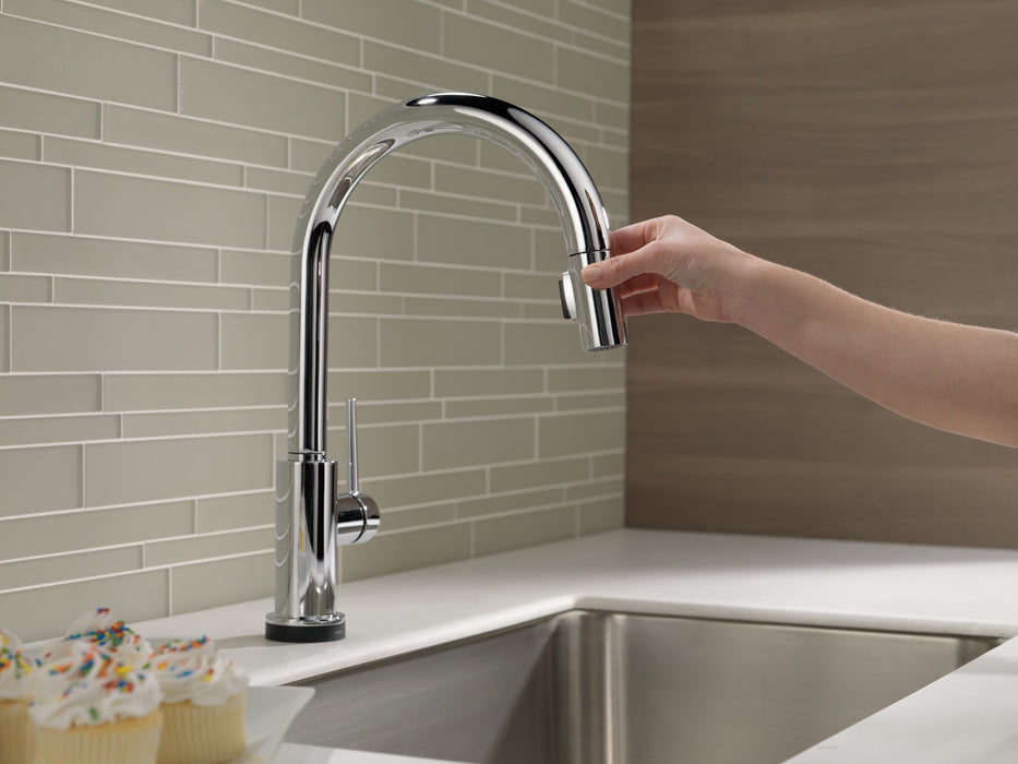 Delta Trinsic 9159TV VoiceIQ Single-Handle Pull-Down Kitchen Faucet with TouchTouch 2O Technology, chrome - view 4
