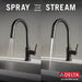 Delta Trinsic 9159TV VoiceIQ Single-Handle Pull-Down Kitchen Faucet with TouchTouch 2O Technology, matte black - view 3