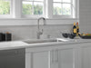 Delta Stryke 9176 Single Handle Pull-Down Kitchen Faucet, lumicoat arctic stainless - view 5