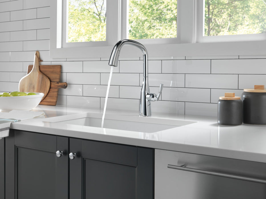 Delta Stryke 9176 Single Handle Pull-Down Kitchen Faucet, lumicoat chrome - view 5