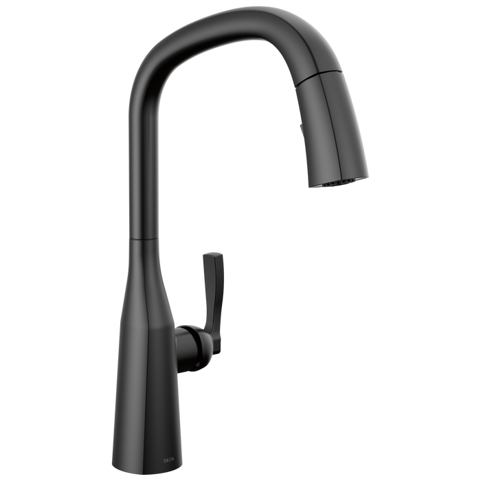 Delta Stryke 9176 Single Handle Pull-Down Kitchen Faucet, matte black