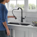 Delta Stryke 9176T Single Handle Pull-Down Kitchen Faucet with TouchTouch 2O Technology, matte black - view 4