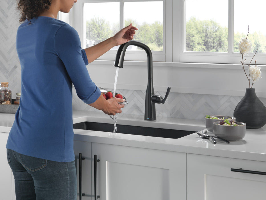 Delta Stryke 9176TV TouchTouch 2O Pull-Down Kitchen w/ Voice, matte black - view 5