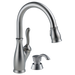 Delta Leland 9178 Single Handle Pull-Down Kitchen Faucet with ShieldSpray Technology, arctic stainless - view 2