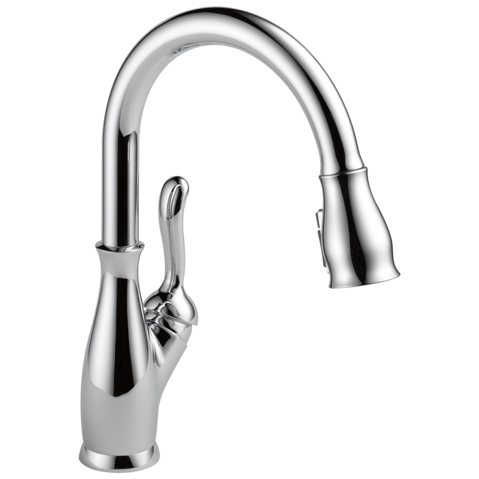Delta Leland 9178 Single Handle Pull-Down Kitchen Faucet with ShieldSpray Technology, chrome