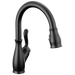 Delta Leland 9178 Single Handle Pull-Down Kitchen Faucet with ShieldSpray Technology, matte black