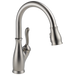 Delta Leland 9178 Single Handle Pull-Down Kitchen Faucet with ShieldSpray Technology, spotshield stainless