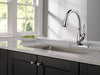 Delta Leland 9178T Single Handle Pull-Down Kitchen Faucet with TouchTouch 2O and ShieldSpray Technologies, chrome - view 3