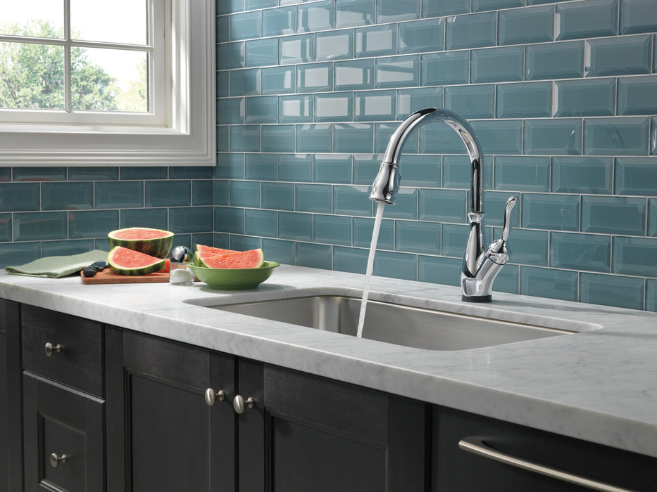 Delta Leland 9178T Single Handle Pull-Down Kitchen Faucet with TouchTouch 2O and ShieldSpray Technologies, chrome - view 5