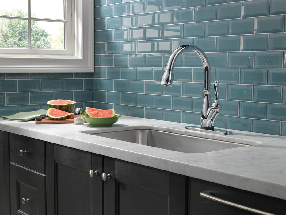 Delta Leland: VoiceIQ Single Handle Pull-Down Faucet with Touch2O Technology, chrome - view 4