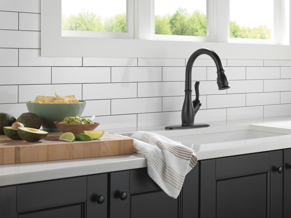 Delta Leland: VoiceIQ Single Handle Pull-Down Faucet with Touch2O Technology, matte black - view 3