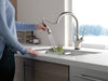Delta Leland: VoiceIQ Single Handle Pull-Down Faucet with Touch2O Technology, spotshield stainless - view 5