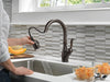 Delta Leland: VoiceIQ Single Handle Pull-Down Faucet with Touch2O Technology, venetian bronze - view 4