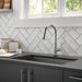 Delta Emmeline: Single Handle Pull Down Kitchen Faucet with Touch2O Technology, lumicoat arctic stainless - view 4