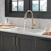 Delta Emmeline: Single Handle Pull Down Kitchen Faucet with Touch2O Technology, lumicoat champagne bronze - view 4